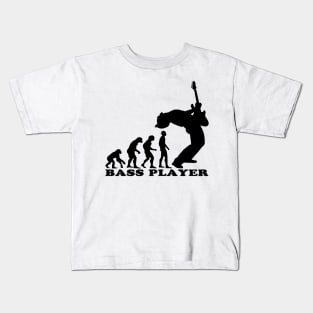 bass player evolution Kids T-Shirt